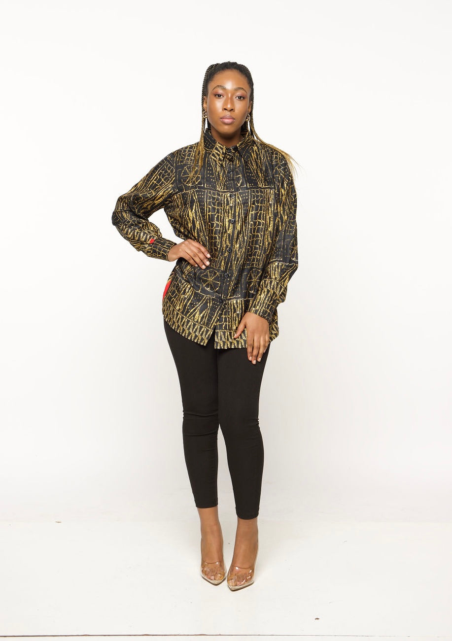 BAMII Noir African  women's Shirt