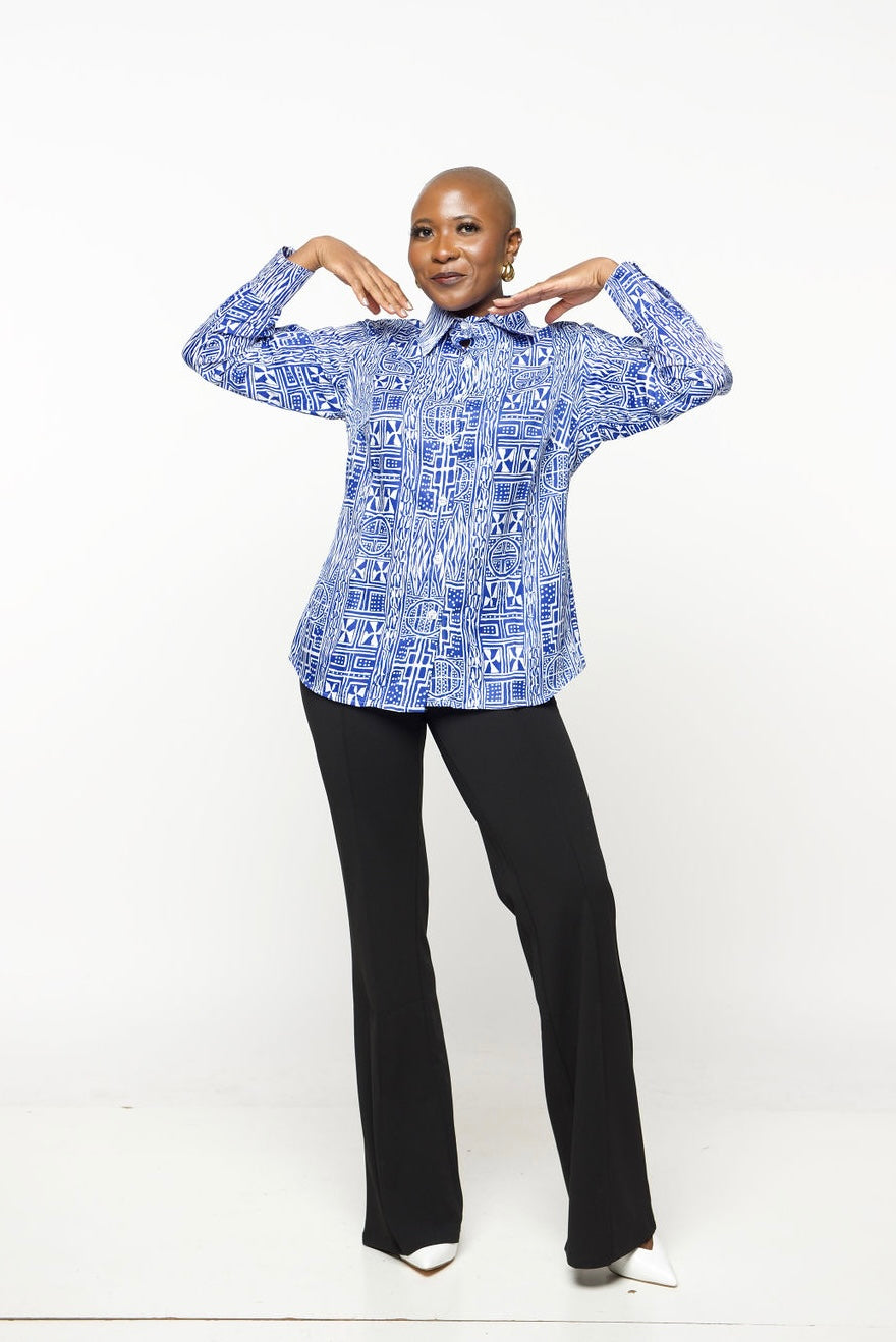 BAMII -Blanche African Women's shirt