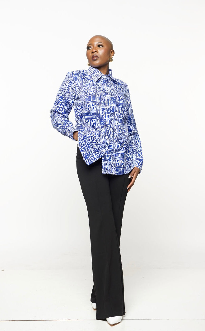 BAMII -Blanche African Women's shirt