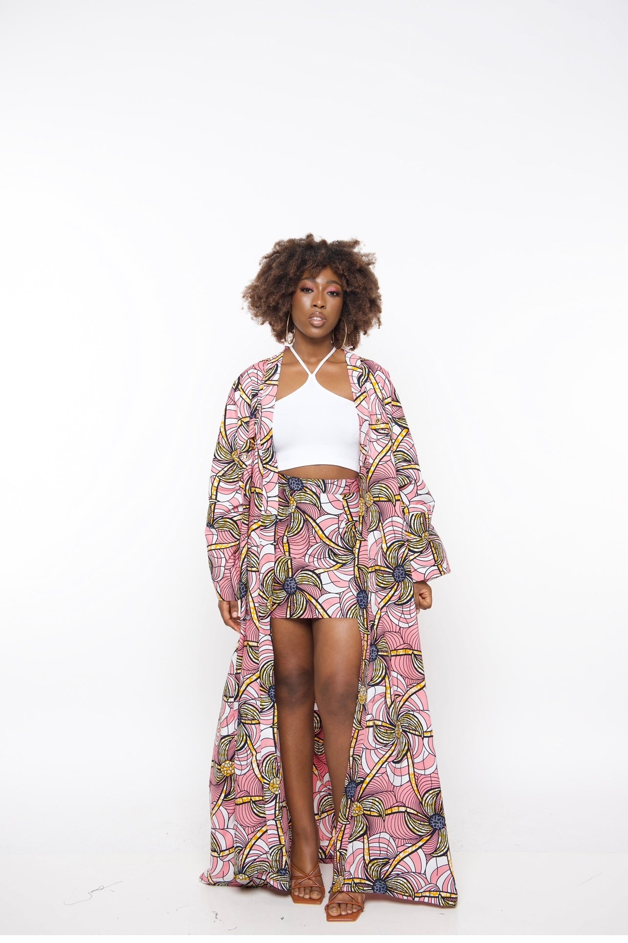 The “Karlaa” Two- piece Kimono  Set