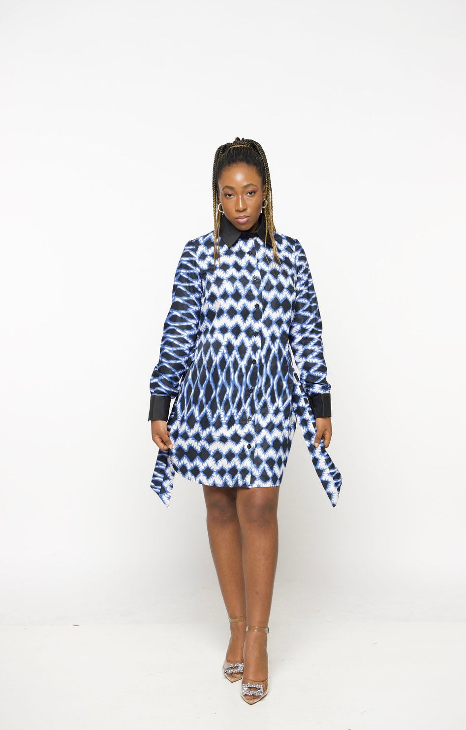 LARAA- Blu Shirt Dress