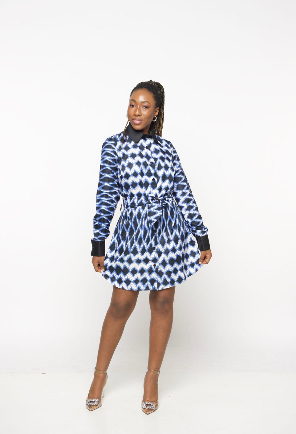 LARAA- Blu Shirt Dress